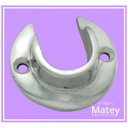BRIDA MURCIELAGO DE ALUMINIO PARA TUBO DE 25 MM.
