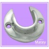 BRIDA MURCIELAGO DE ALUMINIO PARA TUBO DE 25 MM.