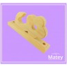 MÉNSULA FLOR DOBLE ABIERTA - CERRADA, PARA TECHO CON ZOCLO PARA BASTÓN 25MM X 25MM