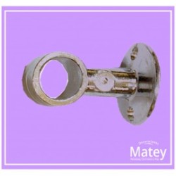 SOPORTE CROMADO INTERMEDIO MEDIANO CENTRAL PARA TUBO DE 13MM