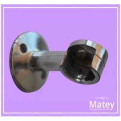 SOPORTE CROMADO INTERMEDIO MEDIANO DERECHO PARA TUBO DE 13MM