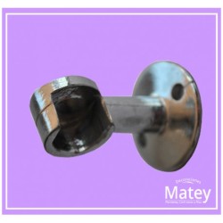SOPORTE CROMADO INTERMEDIO MEDIANO IZQUIERDO PARA TUBO DE 13MM