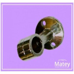 SOPORTE CROMADO INTERMEDIO MEDIANO LATERAL PARA TUBO DE 13MM