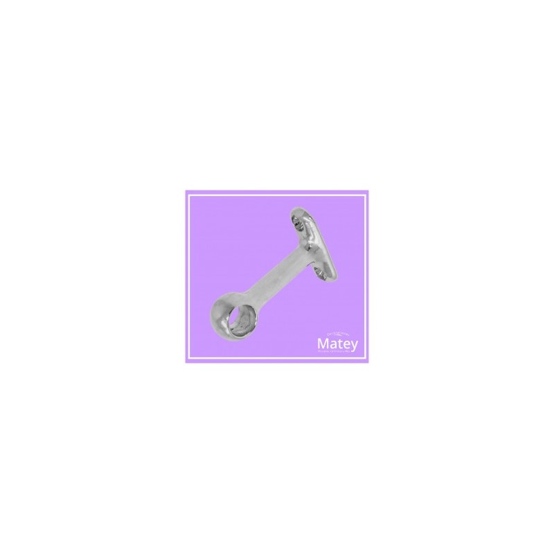 SOPORTE CROMADO LARGO CENTRAL PARA TUBO DE 13MM