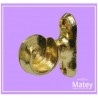 SOPORTE DORADO CORTO TIPO CAZUELA IZQUIERDO PARA TUBO DE 13MM