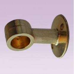 Soporte dorado intermedio lateral para tubo de 13 mm