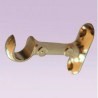 Soporte dorado largo abierto para tubo de 13 mm