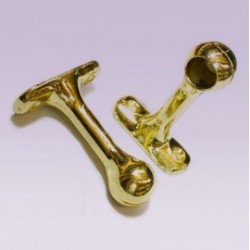 Soporte dorado largo lateral para tubo de 13 mm