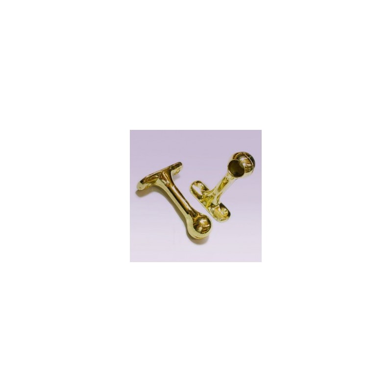 Soporte dorado largo lateral para tubo de 13 mm