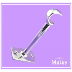 SOPORTE DE 17 CM BASE RECTANGULAR DE ALUMINIO.