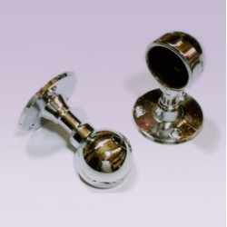 Soporte cromado corto lateral para tubo de 25 mm