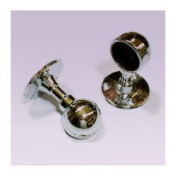 Soporte cromado corto lateral para tubo de 25 mm