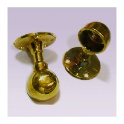 Soporte dorado corto lateral para tubo de 25 mm