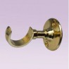 Soporte dorado corto abierto para tubo de 25 mm