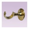 Soporte dorado corto abierto para tubo de 25 mm