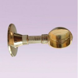 Soporte dorado largo derecho para tubo de 25 mm