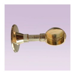 Soporte dorado largo derecho para tubo de 25 mm