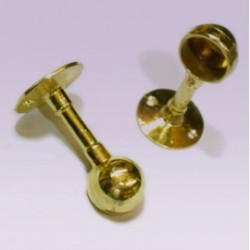 Soporte dorado largo lateral para tubo de 25 mm