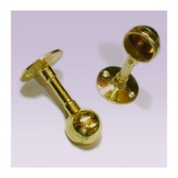 Soporte dorado largo lateral para tubo de 25 mm