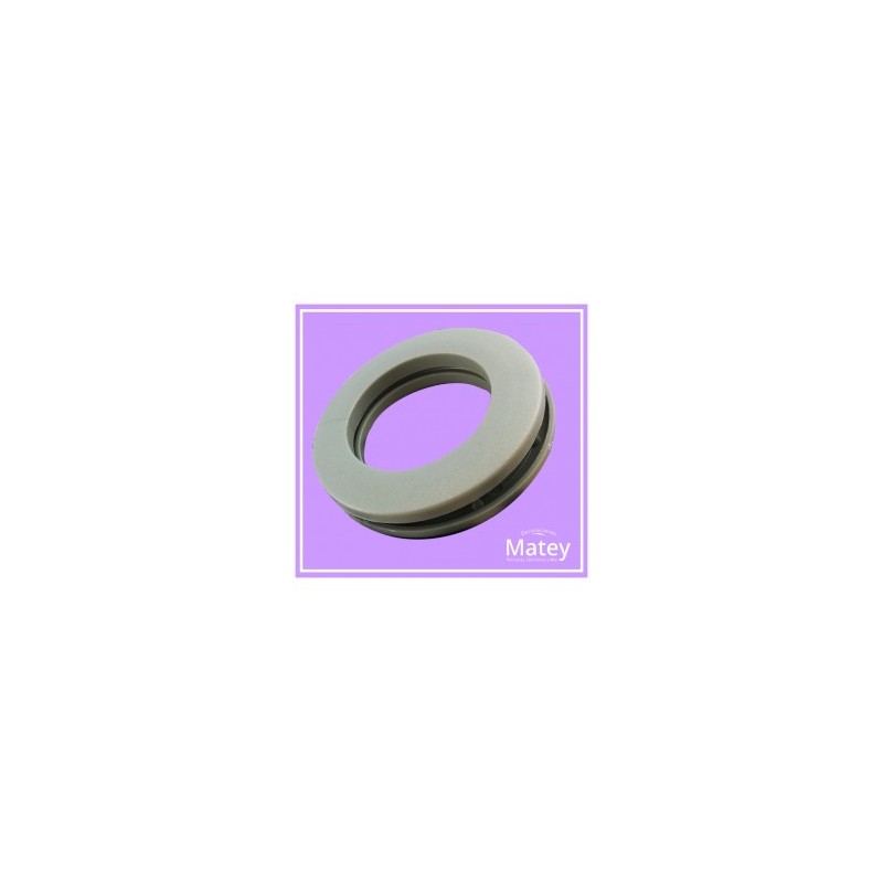 OJILLO PLASTICO GRANDE ARENA MATE, INTERIOR 45 MM EXTERIOR 73 MM MARCA DM.