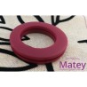 OJILLO PLASTICO GRANDE VINO MATE, INTERIOR 45 MM EXTERIOR 73 MM MARCA DM.