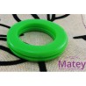 OJILLO PLASTICO GRANDE VERDE BRILLANTE, INTERIOR 45 MM EXTERIOR 73 MM MARCA DM.