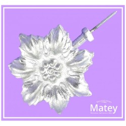 CHAPETON NARCISO CON POSTE EN L EN ALUMINIO MATE.