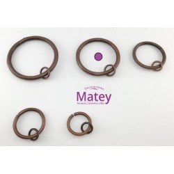 ARGOLLA DE 53 MM COLOR COBRE VIEJO.