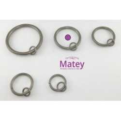 ARGOLLA DE 45 MM COLOR SATINADO.