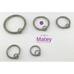 ARGOLLA DE 45 MM COLOR SATINADO.