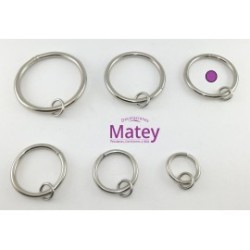 ARGOLLA DE 45 MM COLOR NIQUELADO.