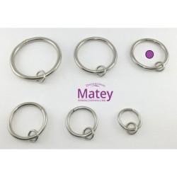 ARGOLLA DE 45 MM COLOR NIQUELADO.