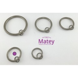 ARGOLLA DE 33 MM COLOR SATINADO.