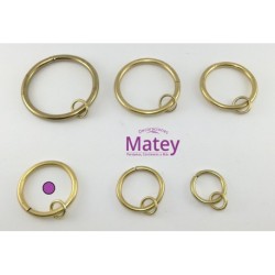 ARGOLLA DE 40 MM COLOR ORO.