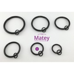 ARGOLLA DE 33 MM COLOR NEGRO.