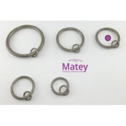 ARGOLLA DE 40 MM COLOR SATINADO.