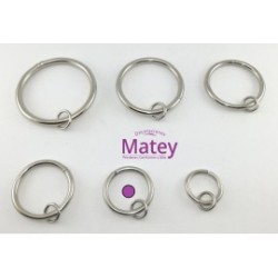 ARGOLLA DE 33 MM COLOR NIQUELADO.