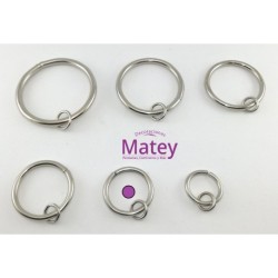 ARGOLLA DE 33 MM COLOR NIQUELADO.