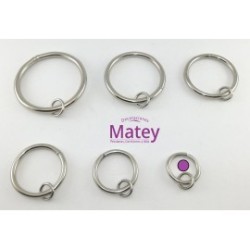 ARGOLLA DE 25 MM COLOR NIQUELADO.