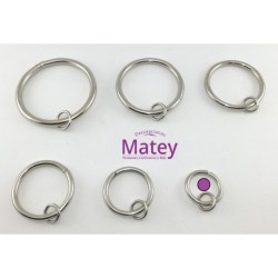 ARGOLLA DE 25 MM COLOR NIQUELADO.