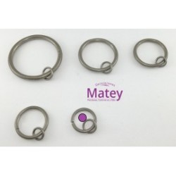 ARGOLLA DE 25 MM COLOR SATINADO.