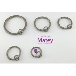 ARGOLLA DE 25 MM COLOR SATINADO.