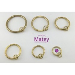 ARGOLLA DE 25 MM COLOR ORO.