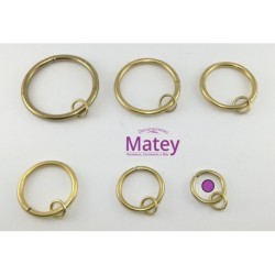 ARGOLLA DE 25 MM COLOR ORO.