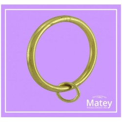 ARGOLLA DE ALAMBRE DE ACERO DE 32MM COLOR DORADO PARA TUBO DE 19MM