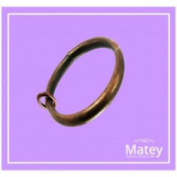 ARGOLLA DE ALAMBRE DE ACERO DE 25MM COLOR COBRE VIEJO PARA TUBO DE 13MM