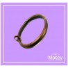 ARGOLLA DE ALAMBRE DE ACERO DE 25MM COLOR COBRE VIEJO PARA TUBO DE 13MM