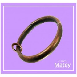 ARGOLLA DE ALAMBRE DE ACERO DE 40MM COLOR COBRE VIEJO PARA TUBO DE 25MM