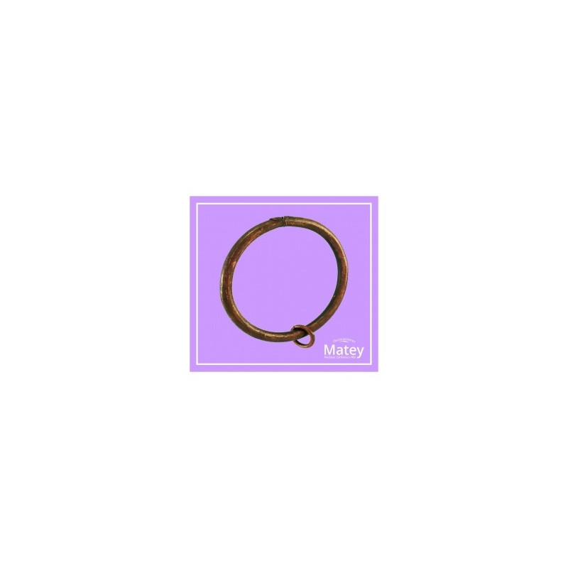 ARGOLLA DE ALAMBRE DE ACERO DE 45MM COLOR COBRE VIEJO PARA TUBO DE 25MM