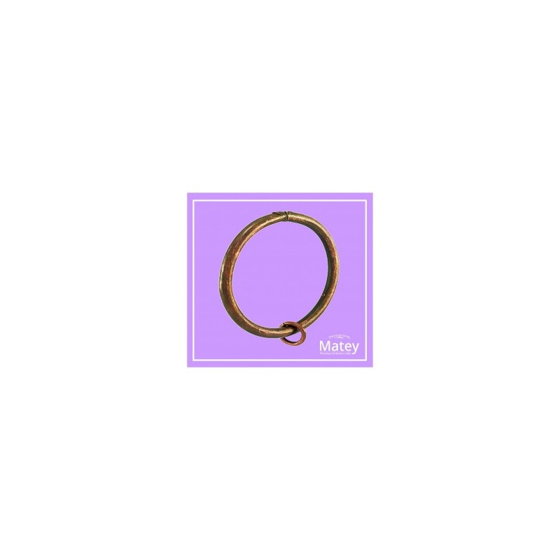 ARGOLLA DE ALAMBRE DE ACERO DE 32MM COLOR ORO VIEJO PARA TUBO DE 19MM